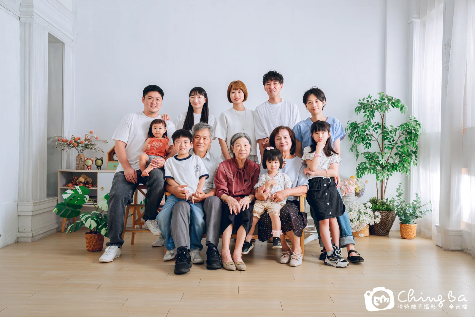 台中家族全家福攝影｜四代同堂