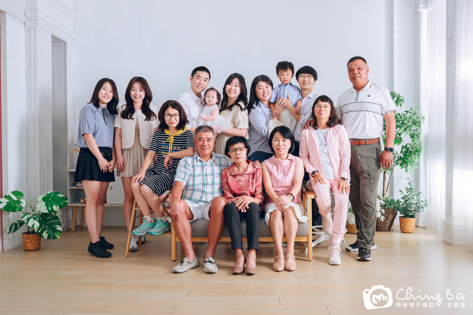 台中家族全家福攝影｜四代同堂