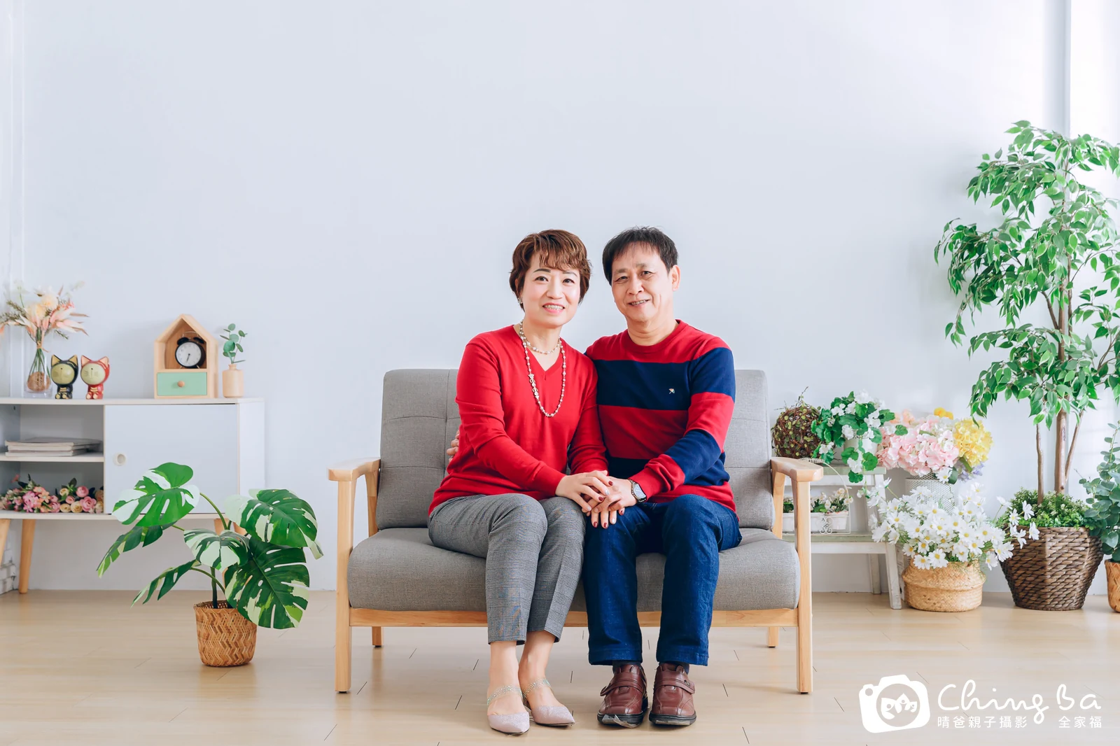 台中攝影棚的家族全家福紀念照