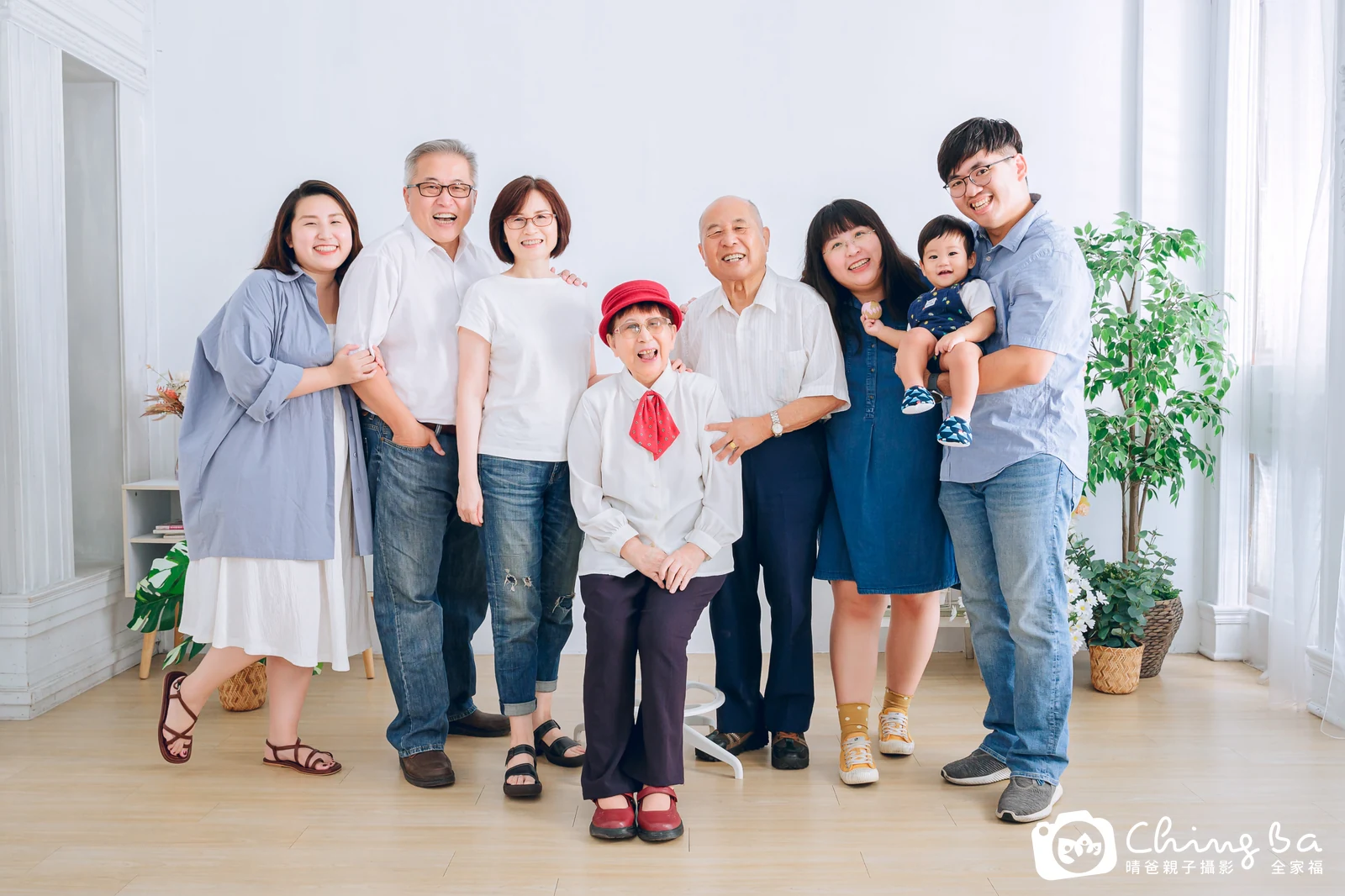台中家族全家福攝影｜四代同堂