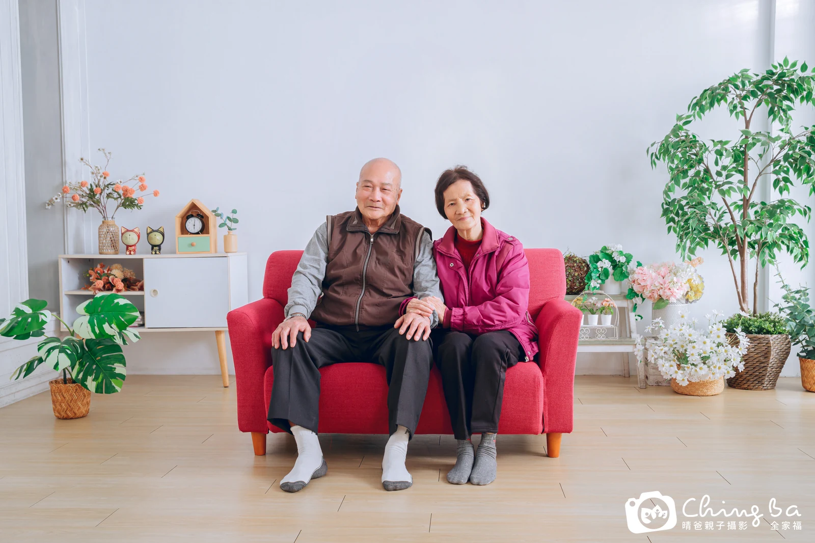 台中攝影棚的家族全家福紀念照