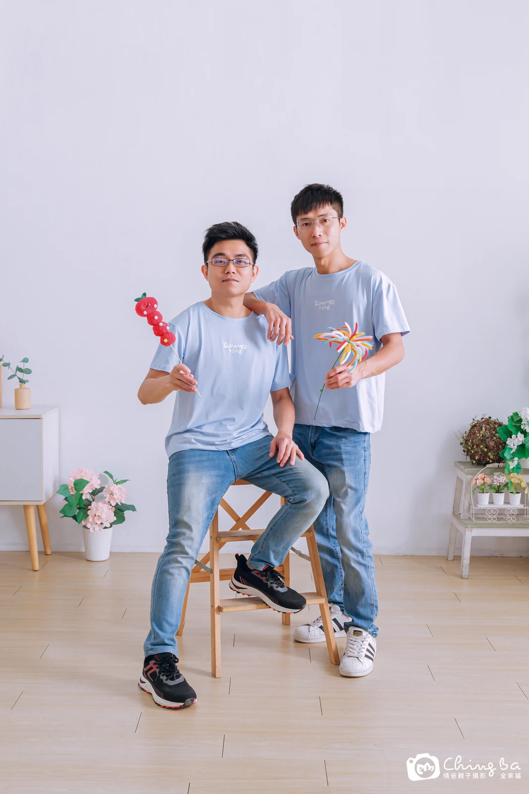 台中攝影棚的家族全家福紀念照