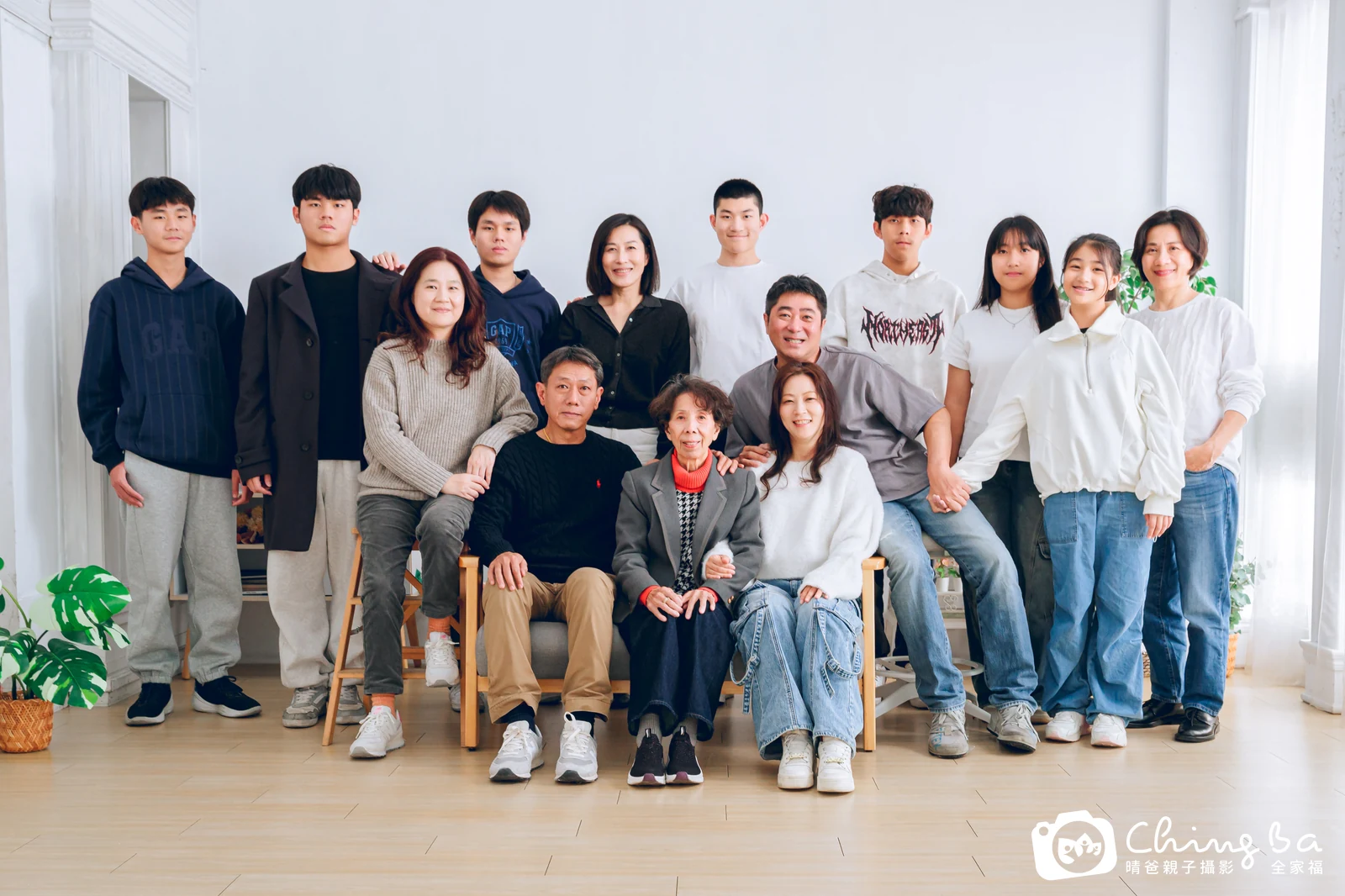家族全家福作品｜2026 年春季｜晴爸親子攝影