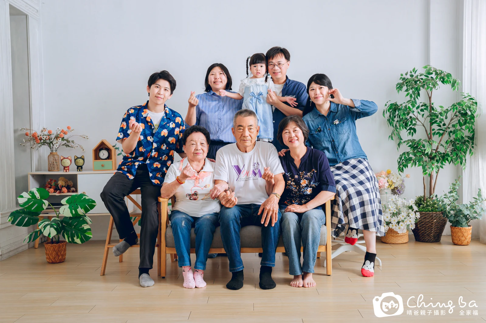 台中家族全家福攝影|四代同堂