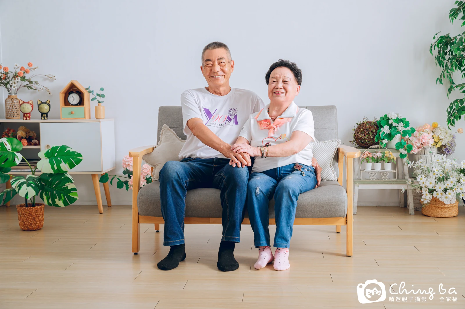 台中攝影棚的家族全家福紀念照