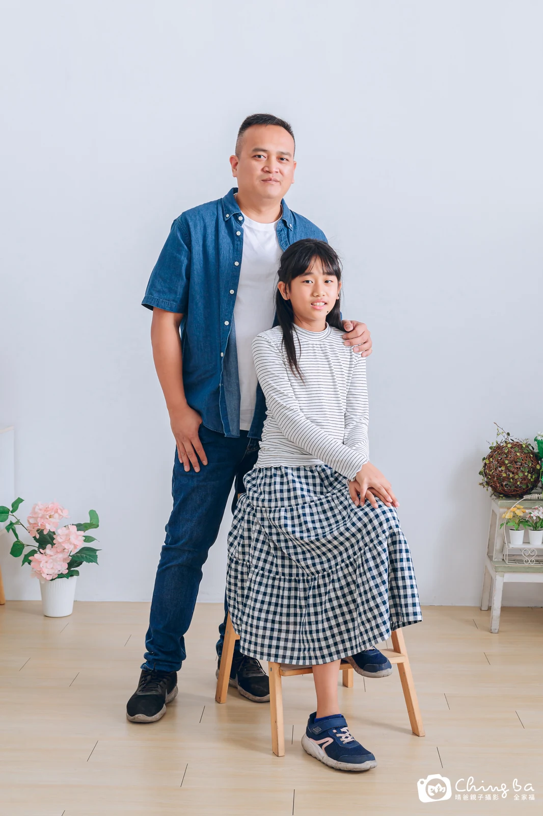 台中攝影棚的家族全家福紀念照
