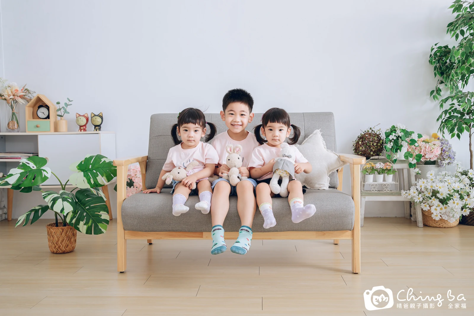 台中攝影棚的家族全家福紀念照