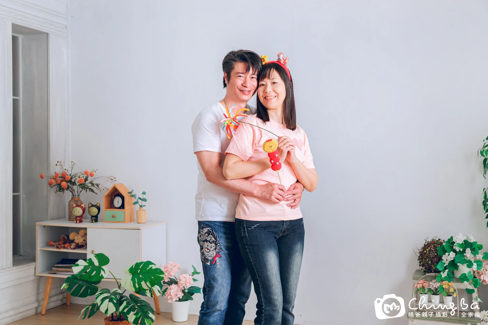 台中攝影棚的家族全家福紀念照