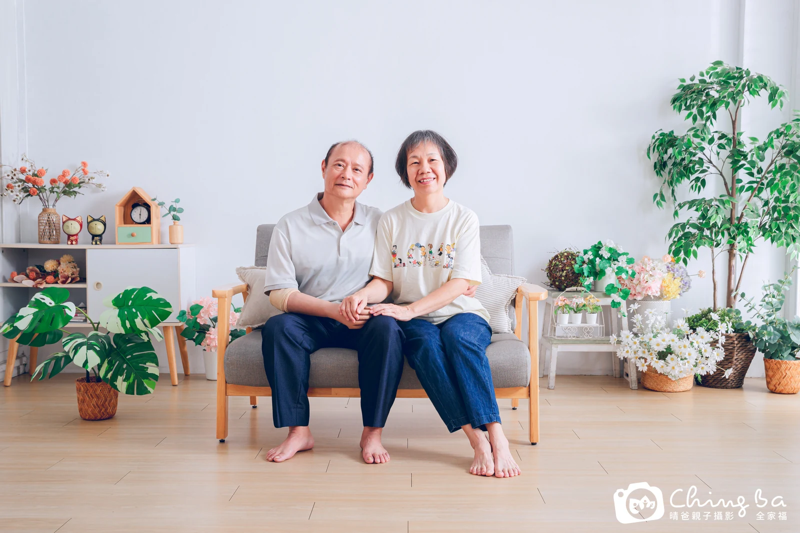 台中攝影棚的家族全家福紀念照