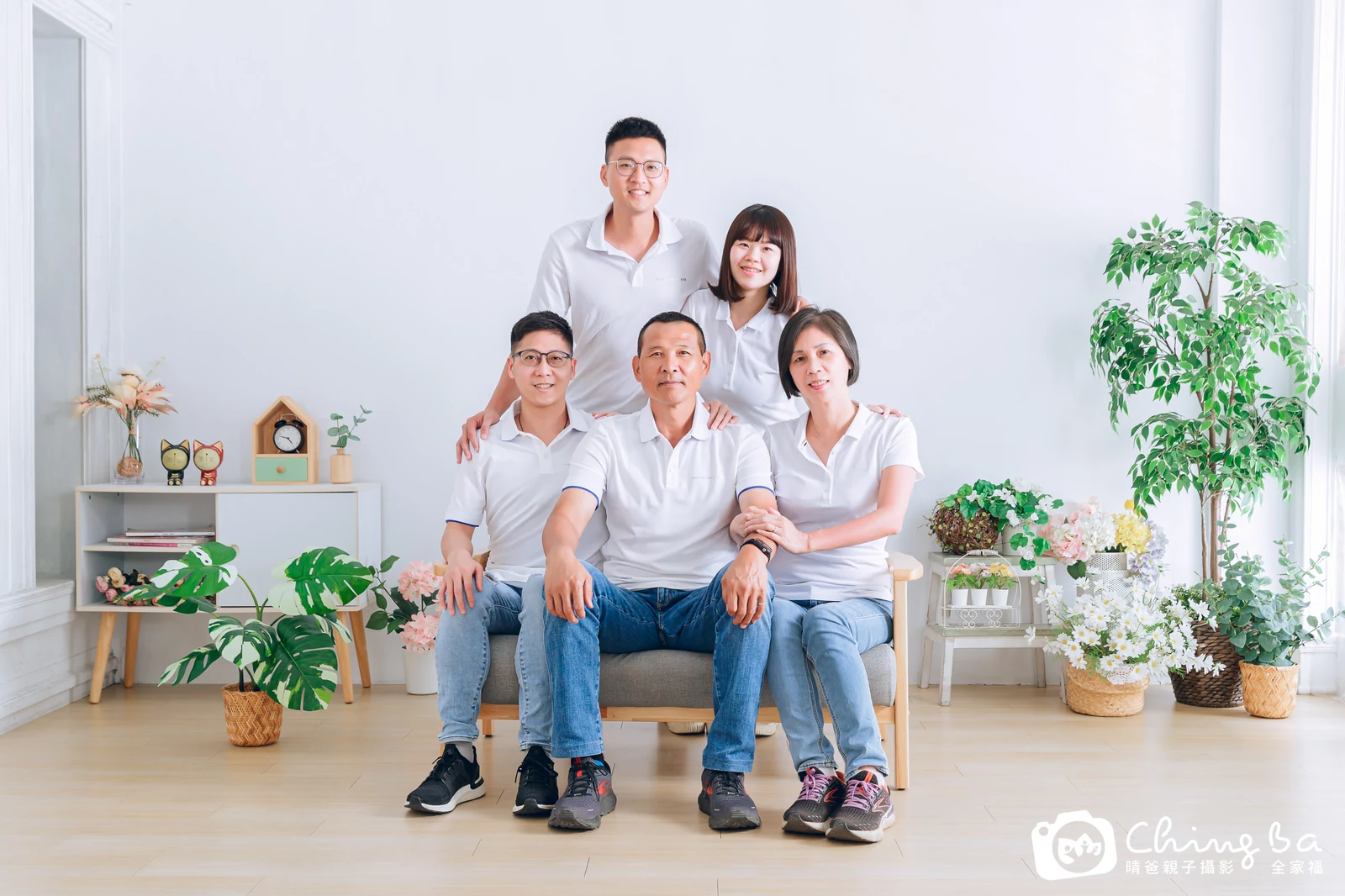 爸媽和孩子的家庭照｜台中家族全家福｜晴爸親子攝影