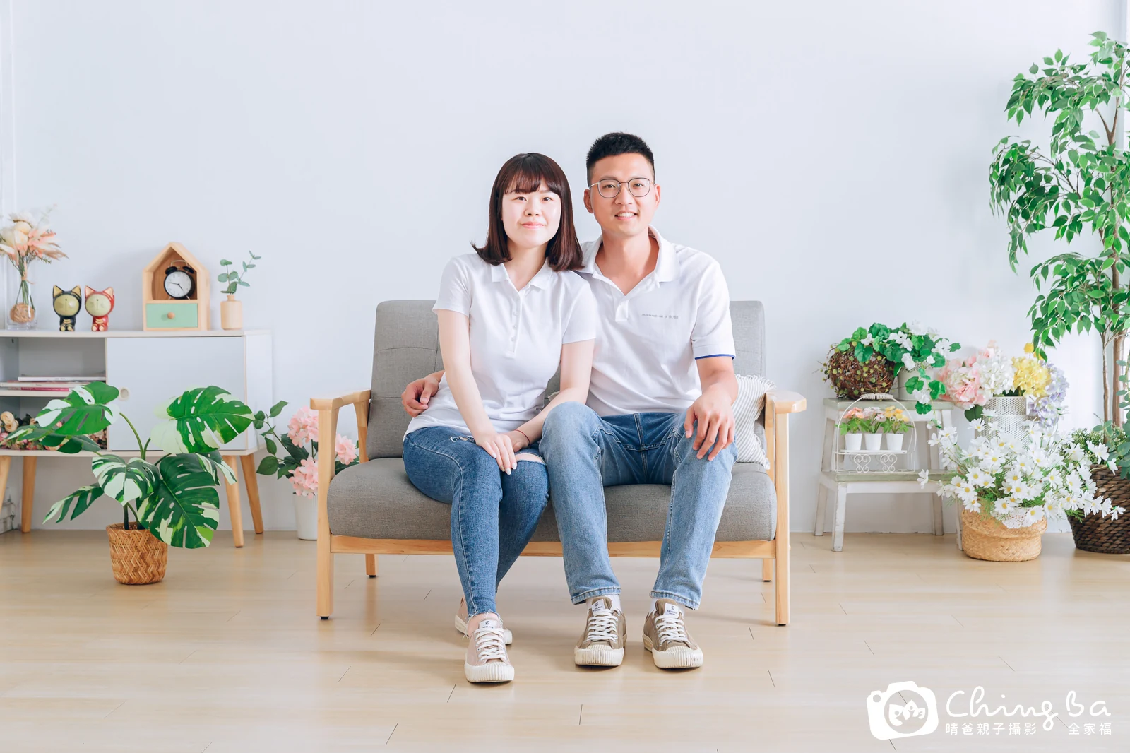 台中攝影棚的家族全家福紀念照