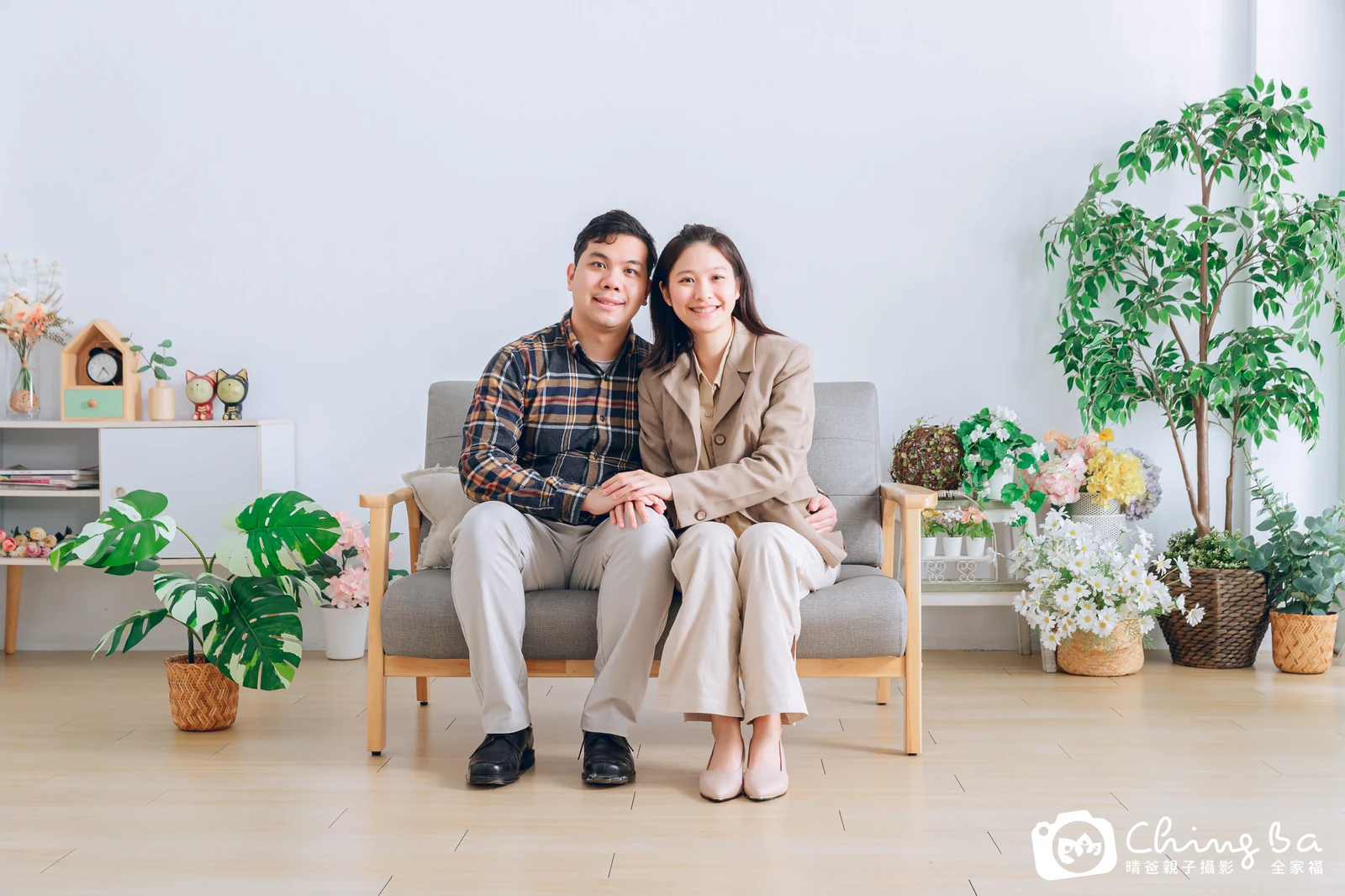 台中攝影棚的家族全家福紀念照