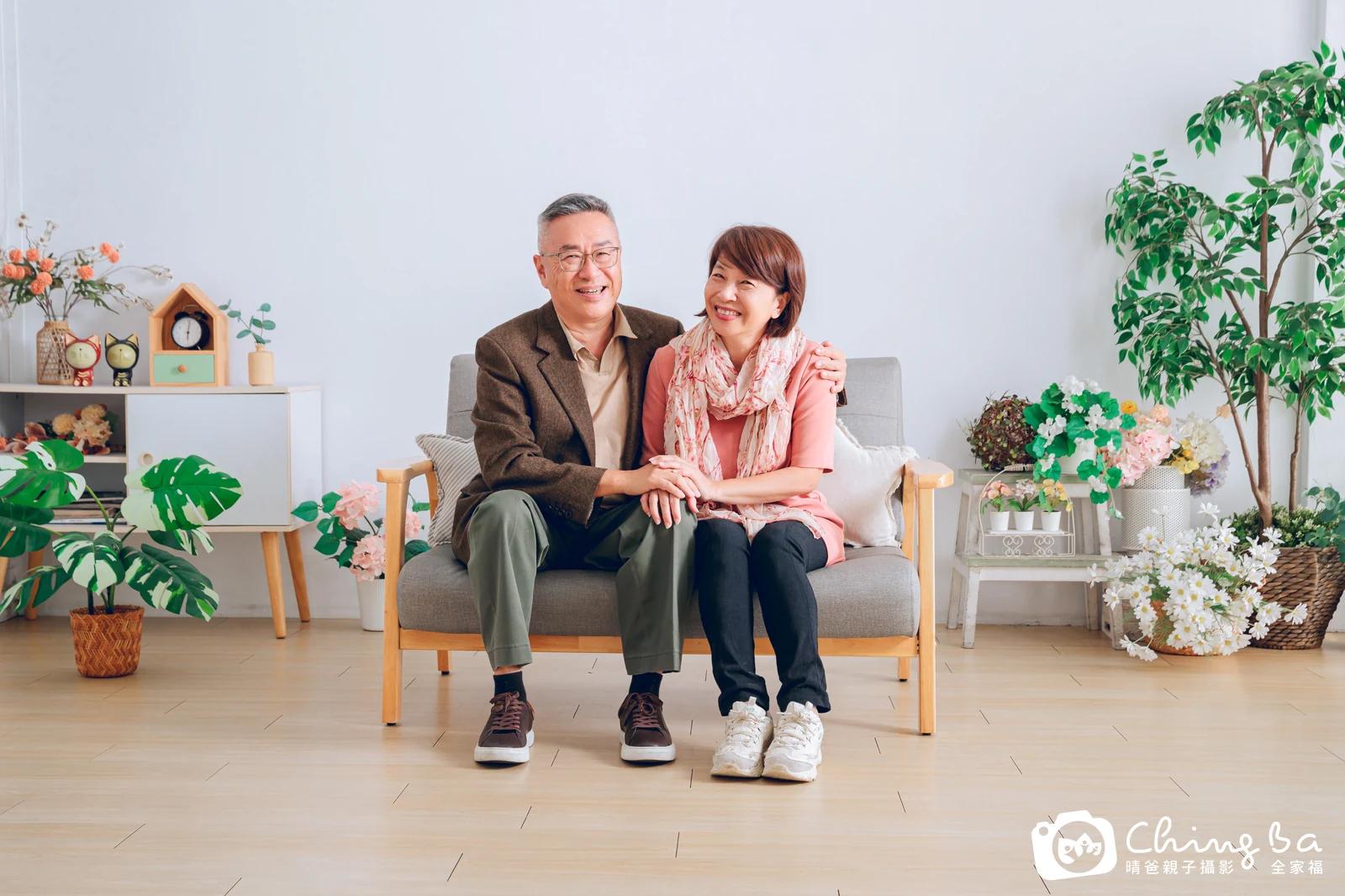 台中攝影棚的家族全家福紀念照
