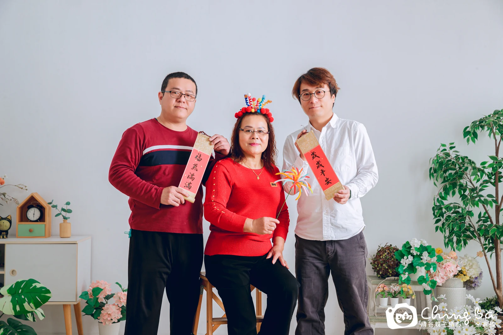 台中攝影棚的家族全家福紀念照