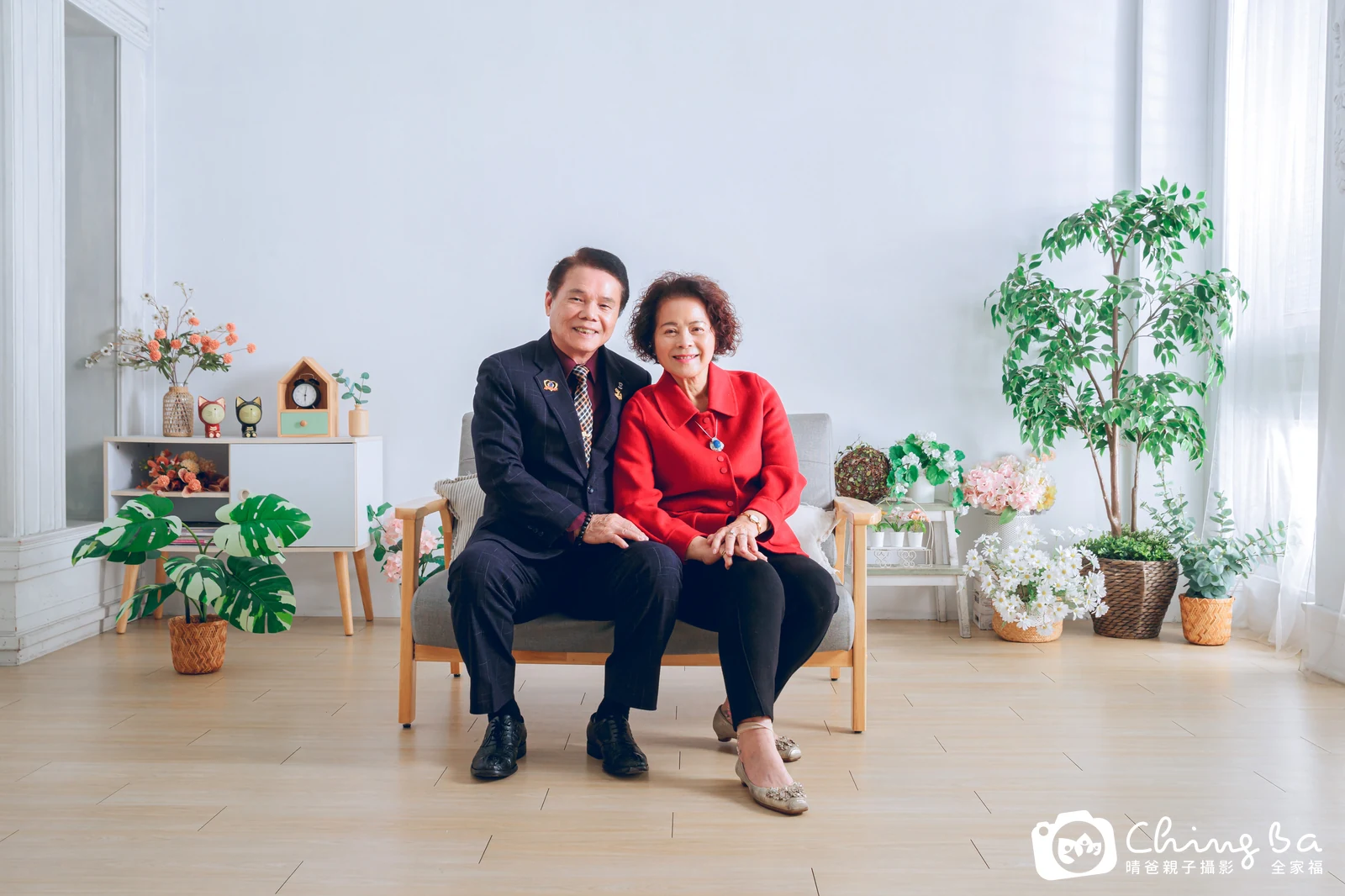 台中攝影棚的家族全家福紀念照