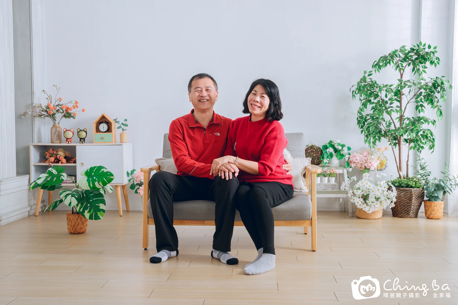 台中攝影棚的家族全家福紀念照