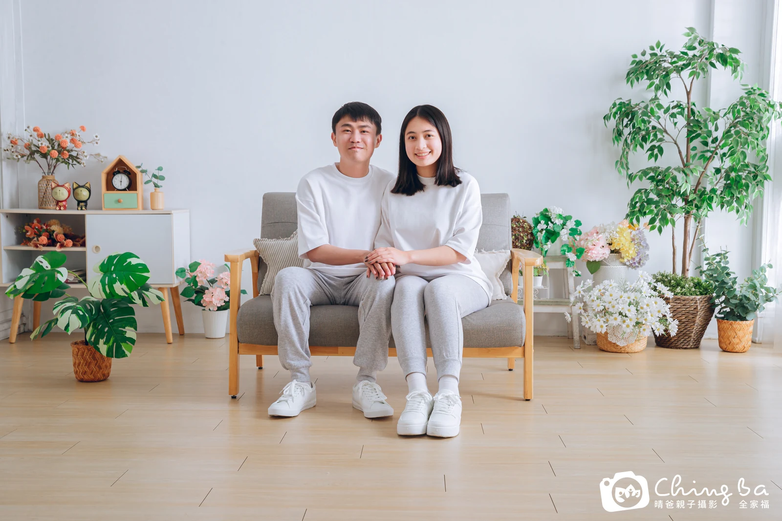 台中攝影棚的家族全家福紀念照
