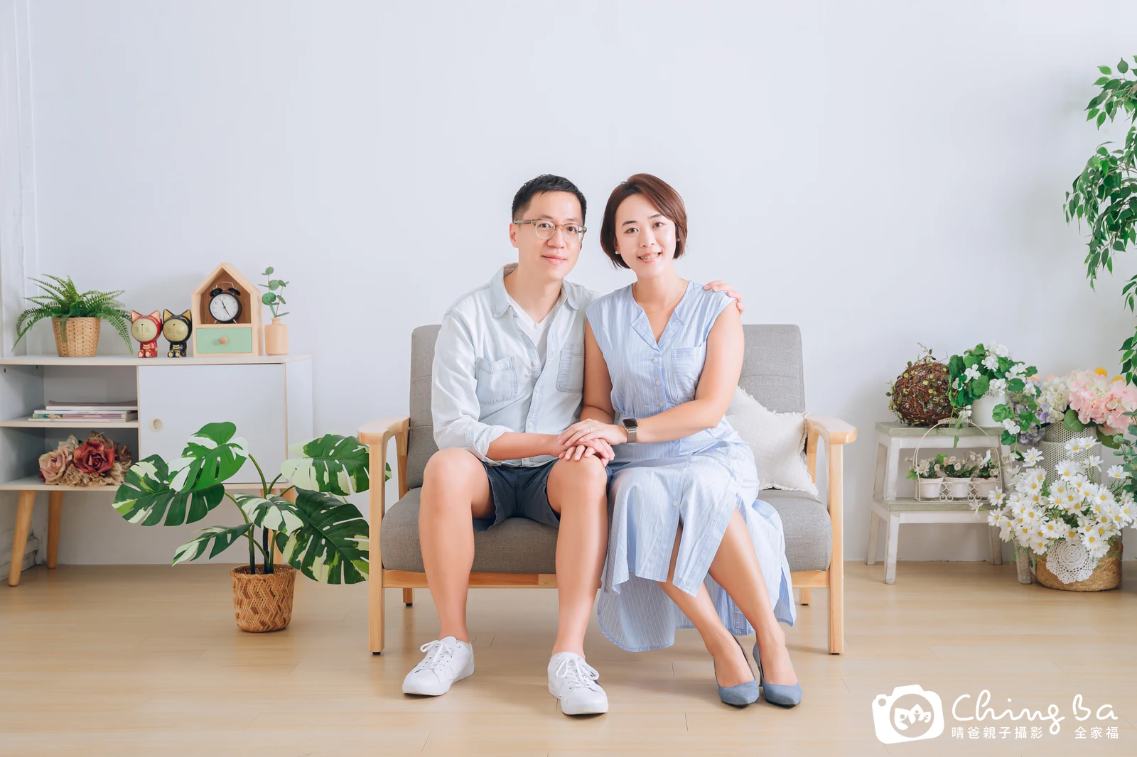 台中攝影棚的家族全家福紀念照