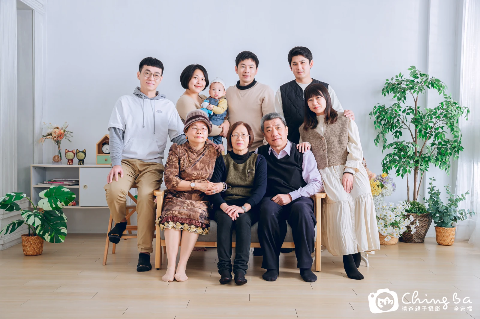 家族全家福作品｜2024 年冬季｜晴爸親子攝影
