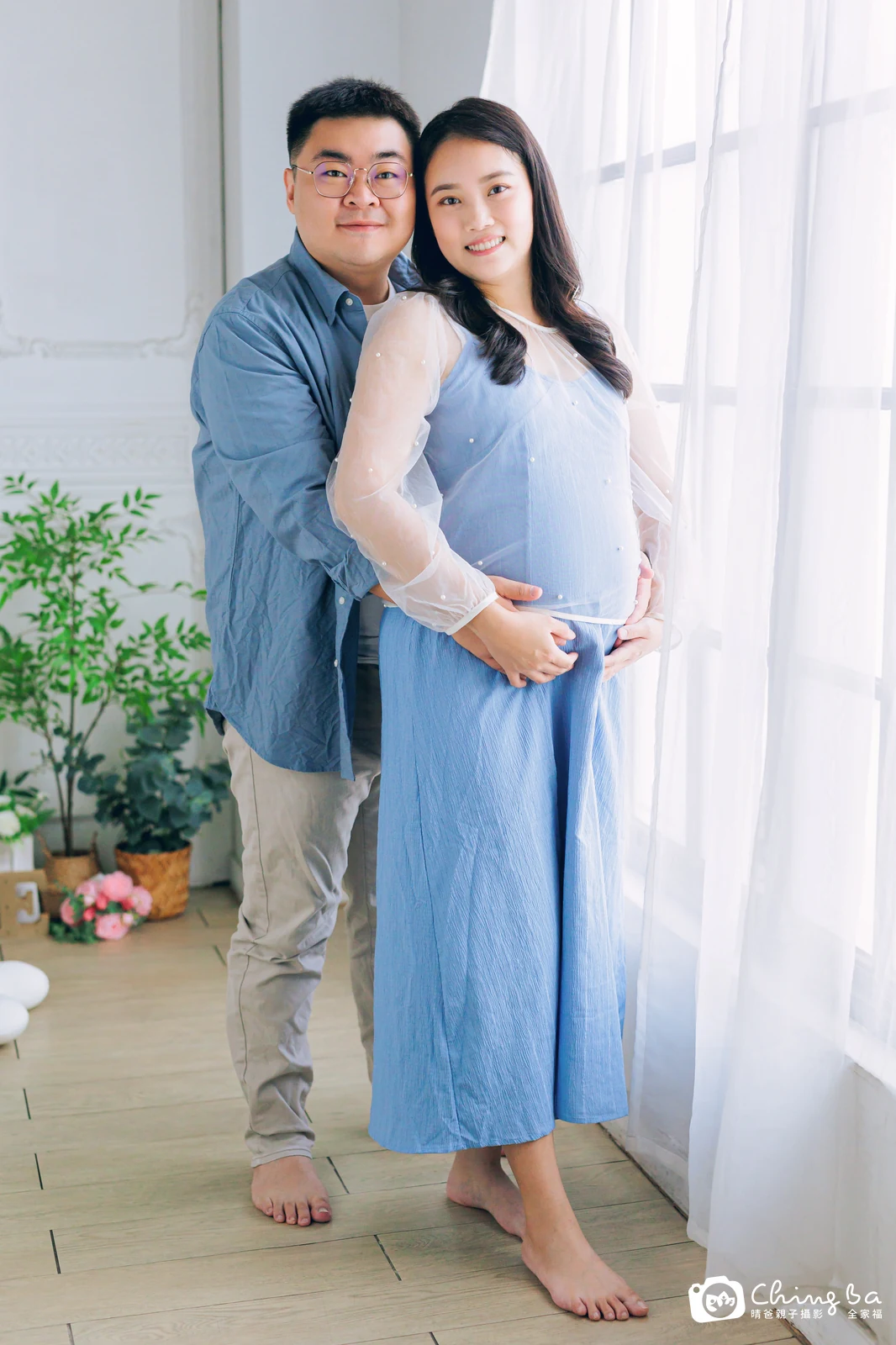 棚內親子寫真作品照｜2025 年秋季｜晴爸親子攝影