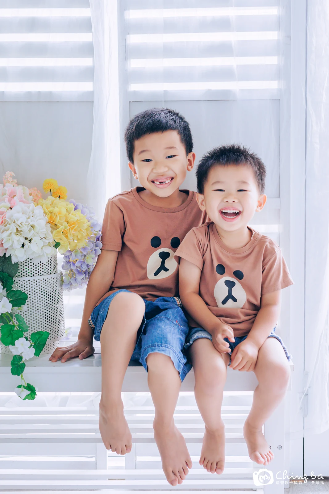 棚內親子寫真作品照｜2023 年夏季｜晴爸親子攝影