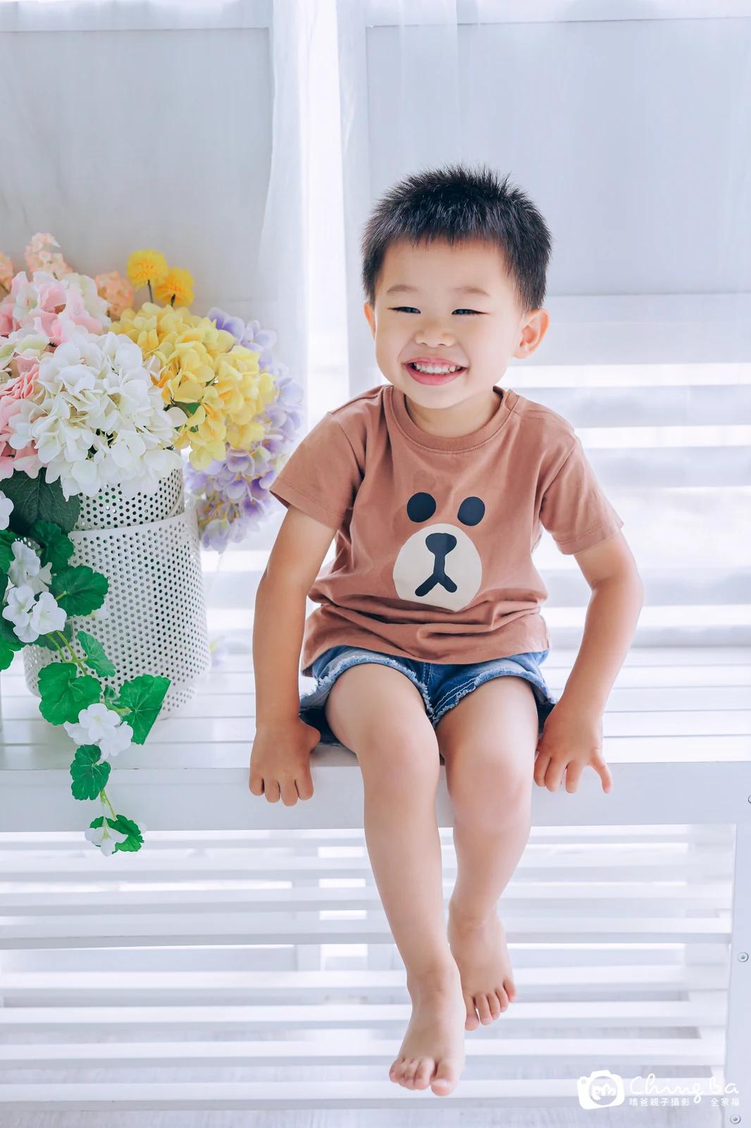 棚內親子寫真作品照｜2023 年夏季｜晴爸親子攝影