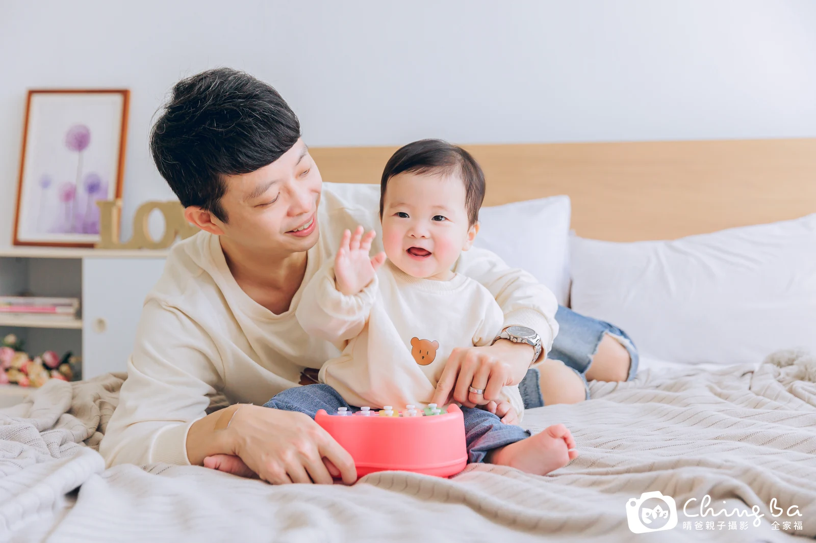 棚內親子寫真作品照｜2024 年冬季｜晴爸親子攝影