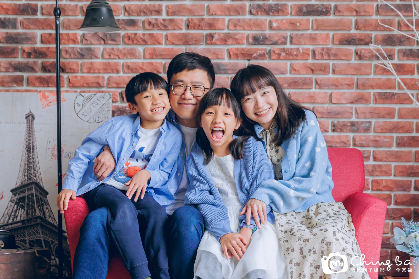 棚內親子寫真作品照|2025 年冬季|晴爸親子攝影