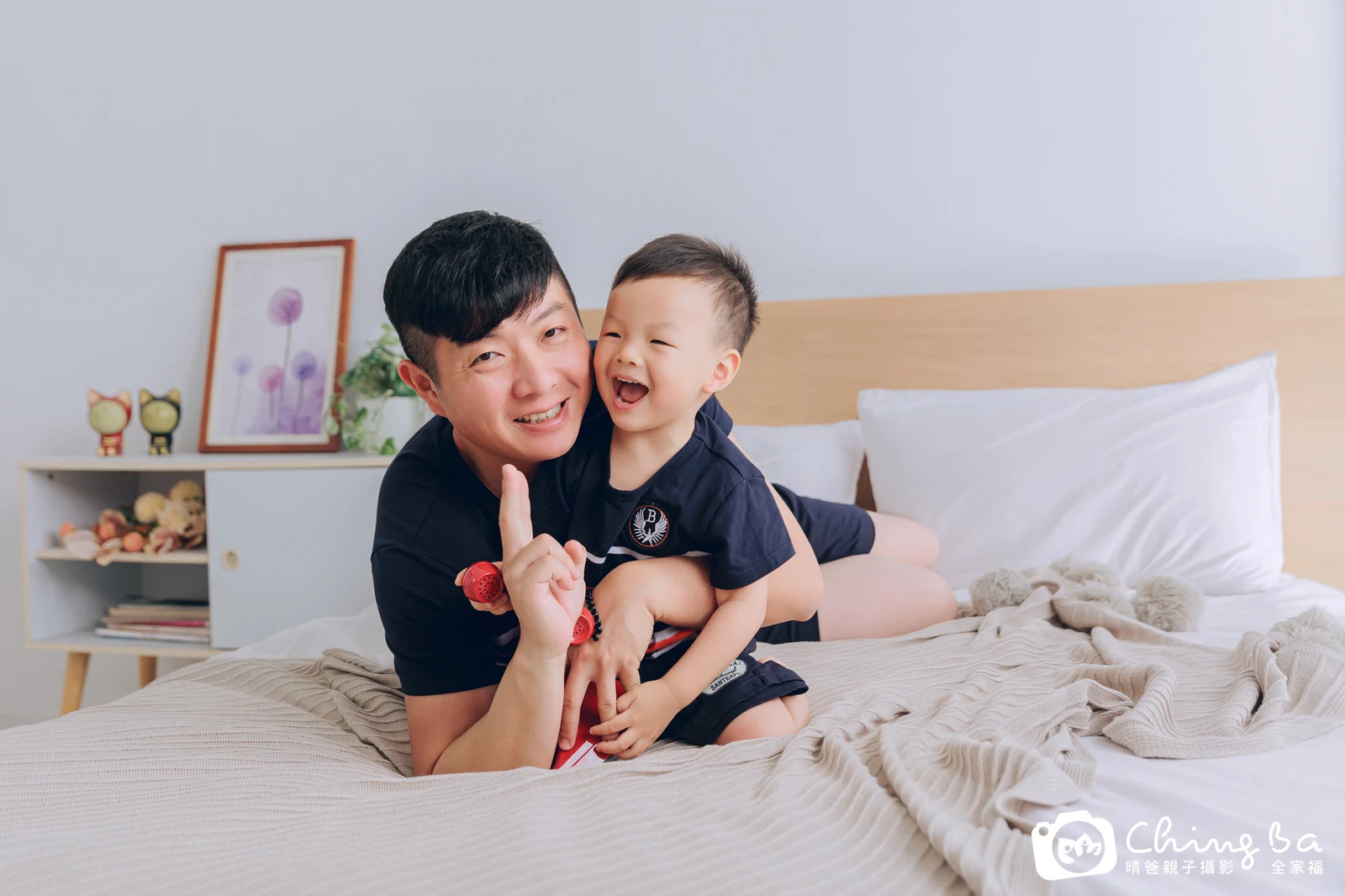 棚內親子寫真作品照|2025 年夏季|晴爸親子攝影
