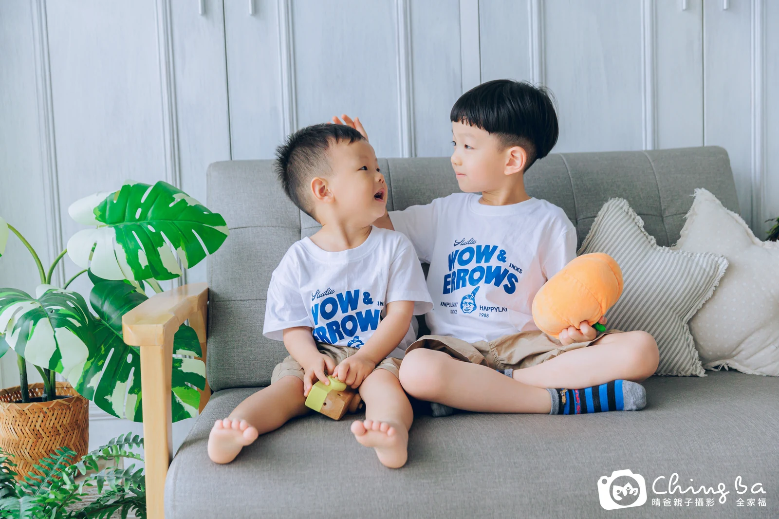 棚內親子寫真作品照|2025 年夏季|晴爸親子攝影