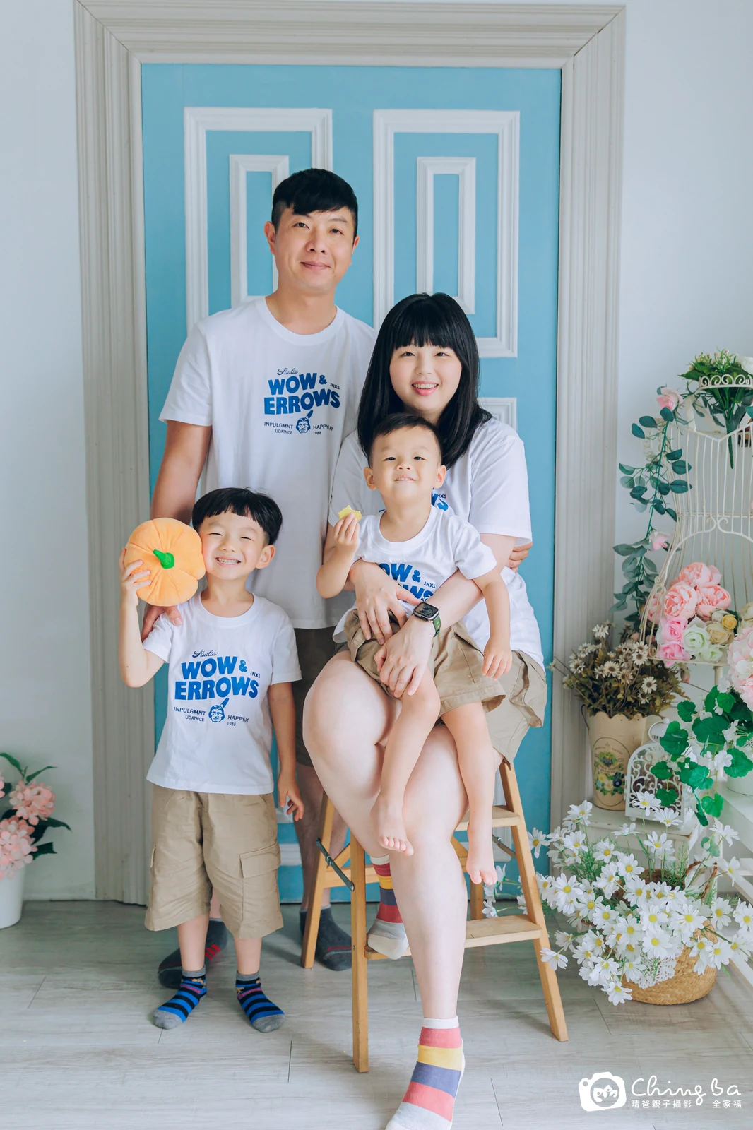 棚內親子寫真作品照｜2025 年夏季｜晴爸親子攝影