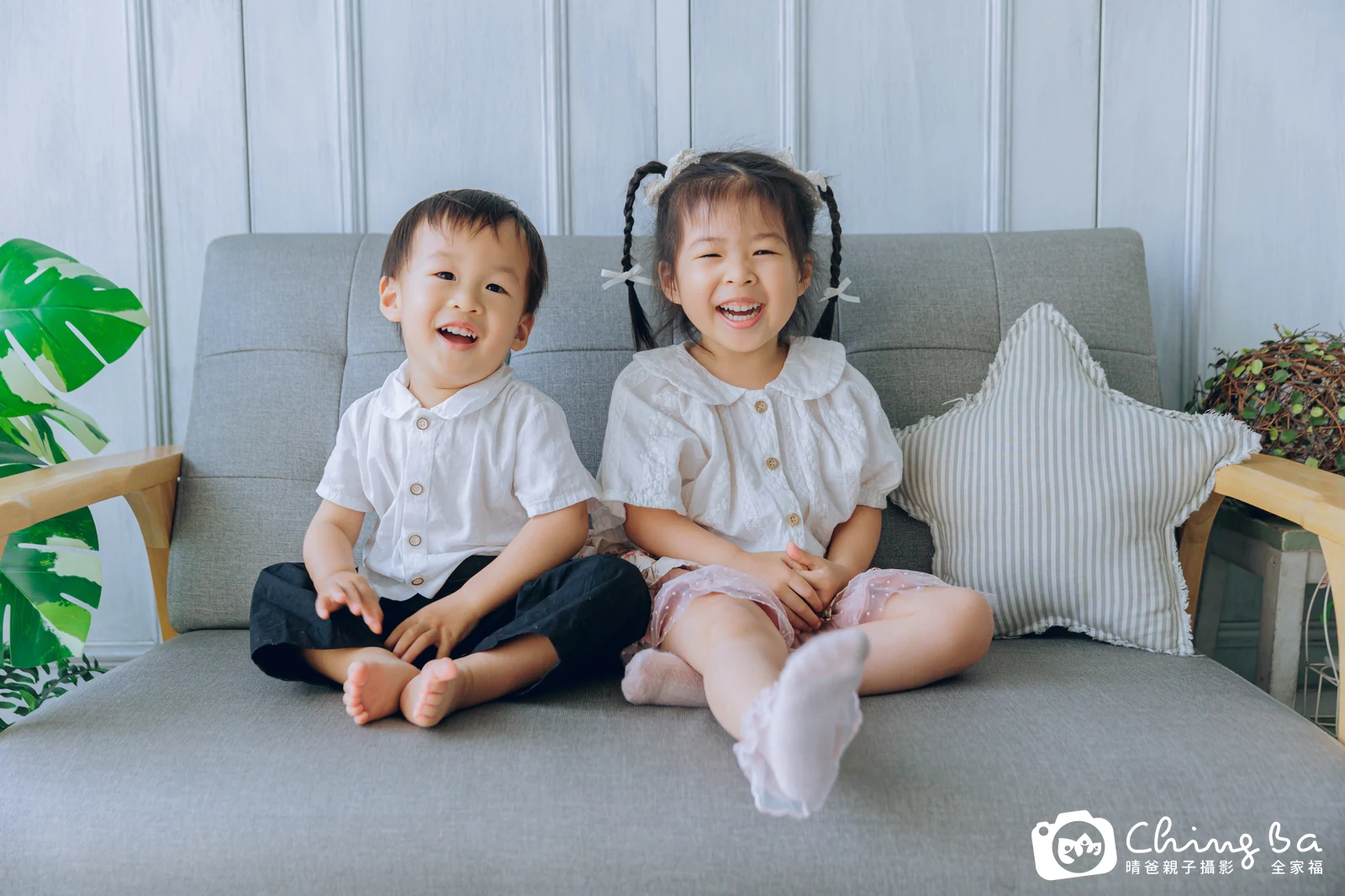 棚內親子寫真作品照｜2025 年春季｜晴爸親子攝影