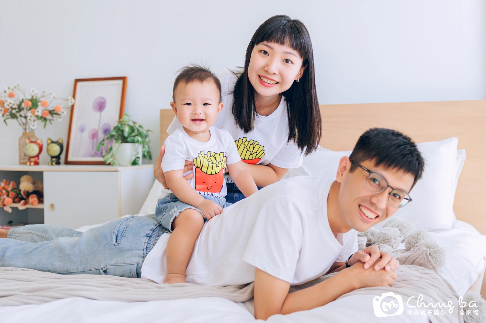 棚內親子寫真作品照|2025 年秋季|晴爸親子攝影