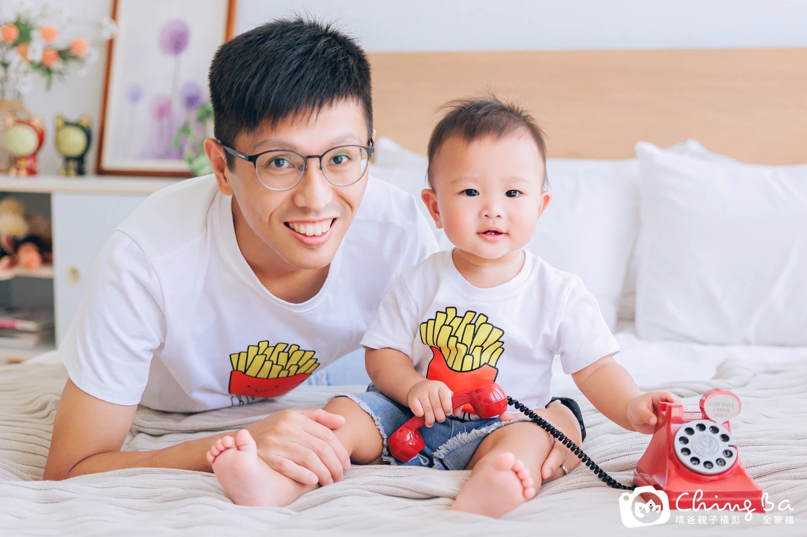 棚內親子寫真作品照|2025 年秋季|晴爸親子攝影