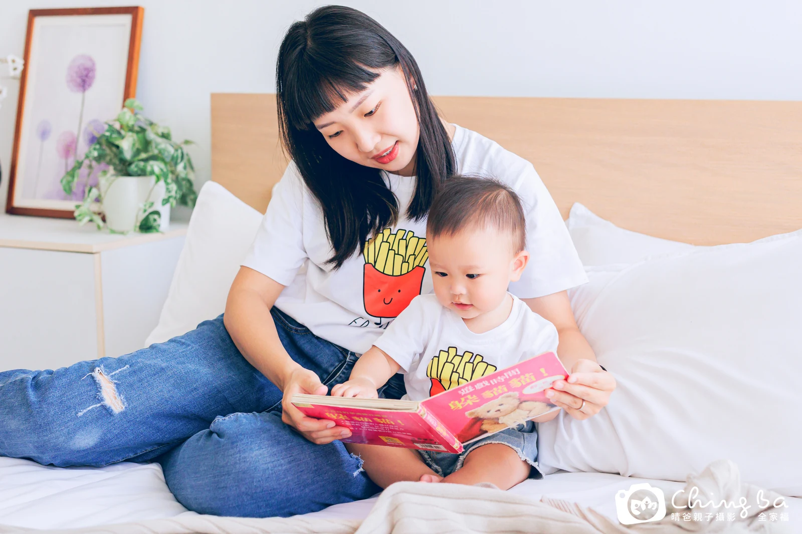 棚內親子寫真作品照|2025 年秋季|晴爸親子攝影