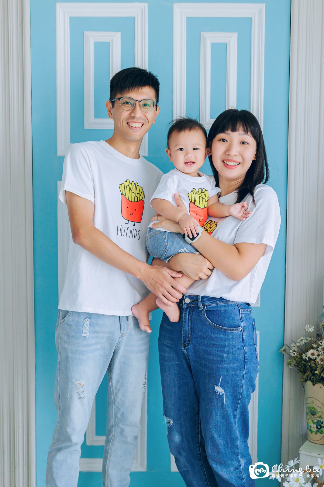 棚內親子寫真作品照|2025 年秋季|晴爸親子攝影
