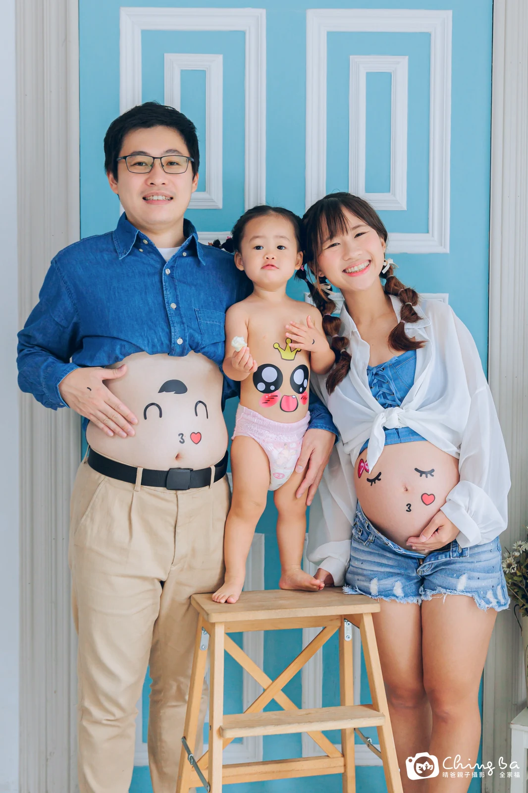 棚內親子寫真作品照｜2025 年夏季｜晴爸親子攝影