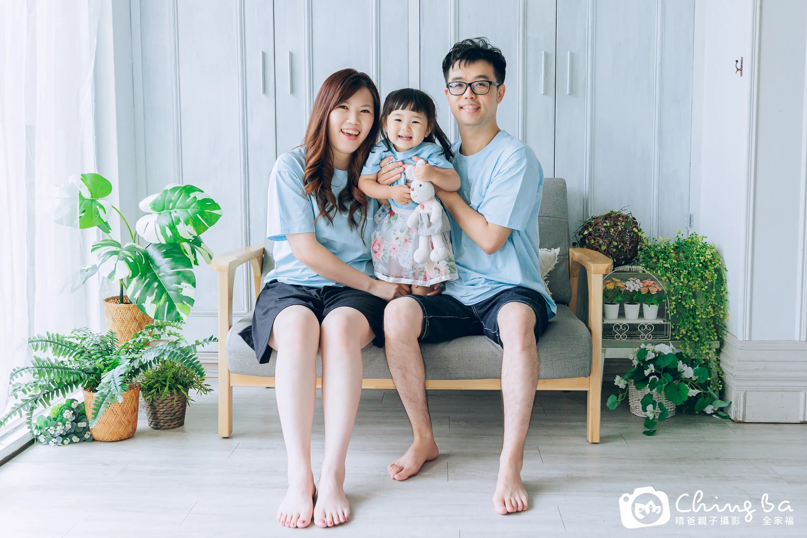 棚內親子寫真作品照|2023 年夏季|晴爸親子攝影