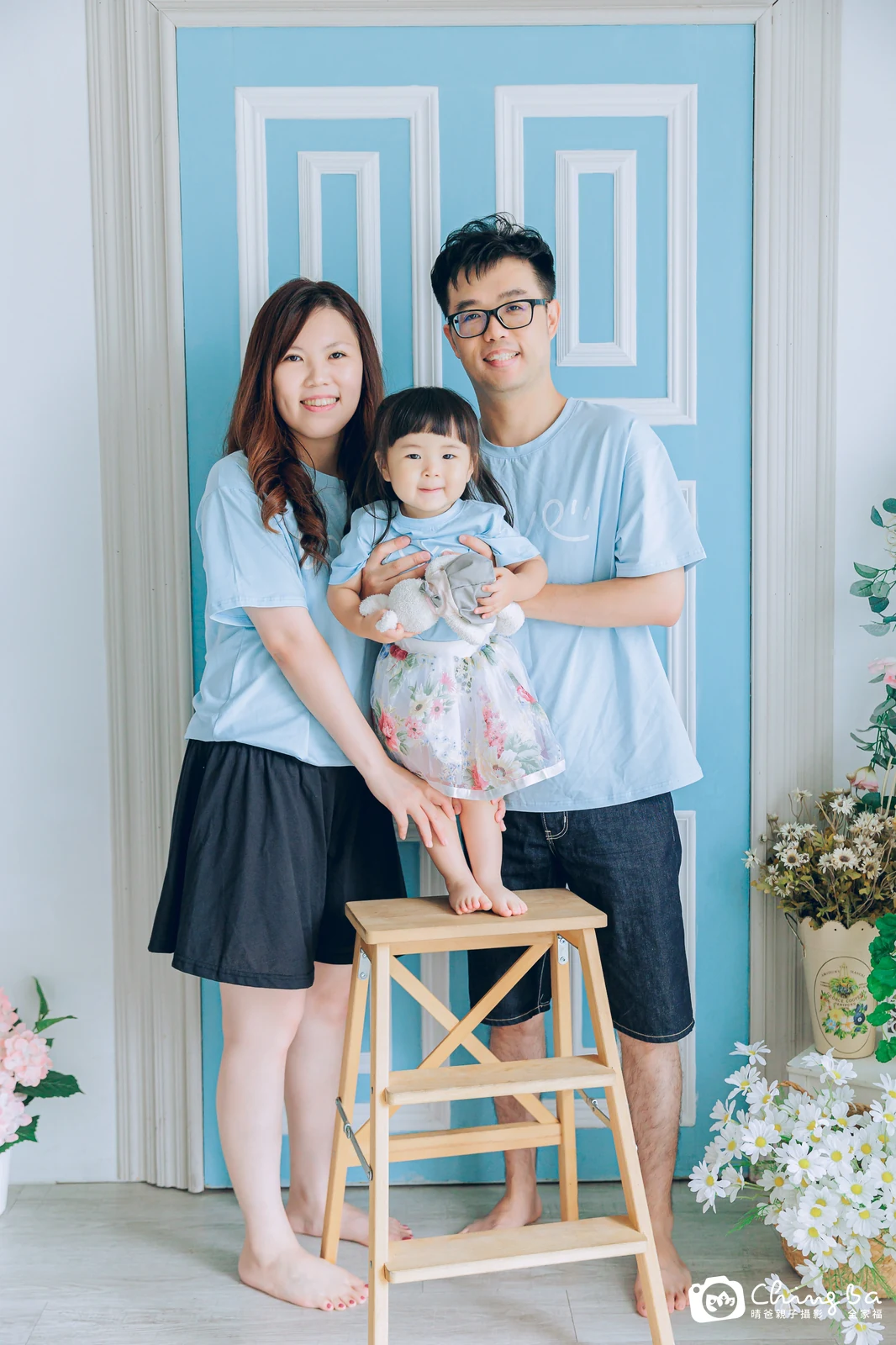 棚內親子寫真作品照|2023 年夏季|晴爸親子攝影