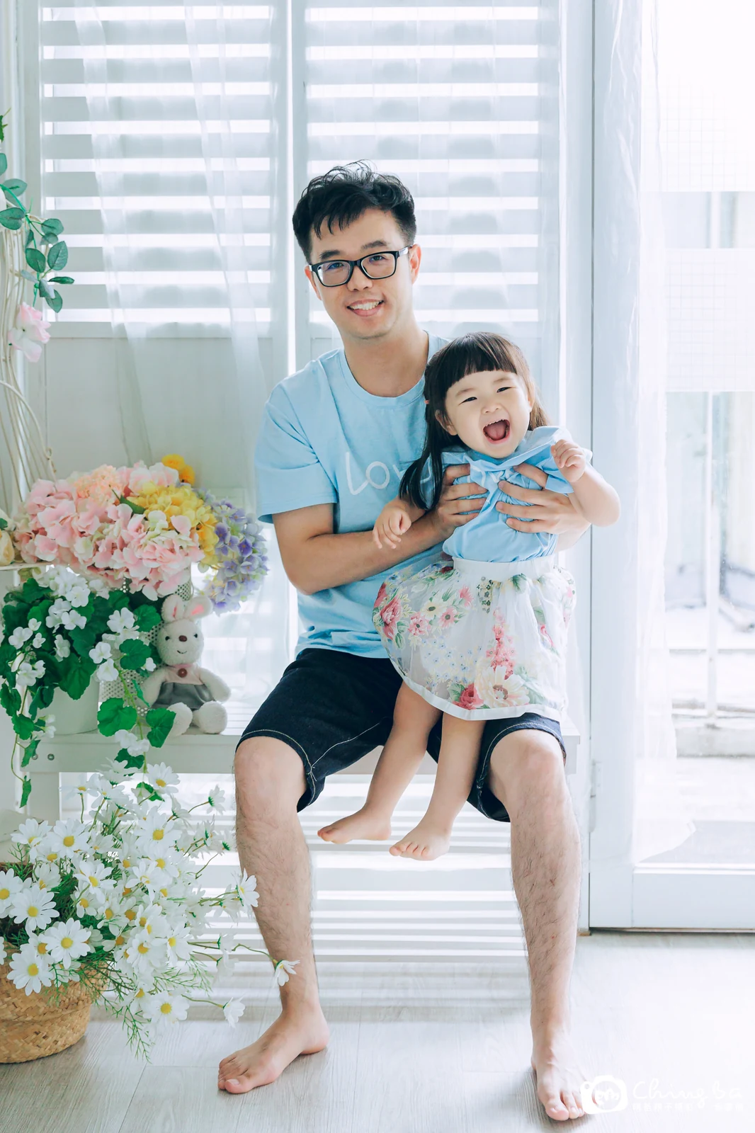棚內親子寫真作品照|2023 年夏季|晴爸親子攝影