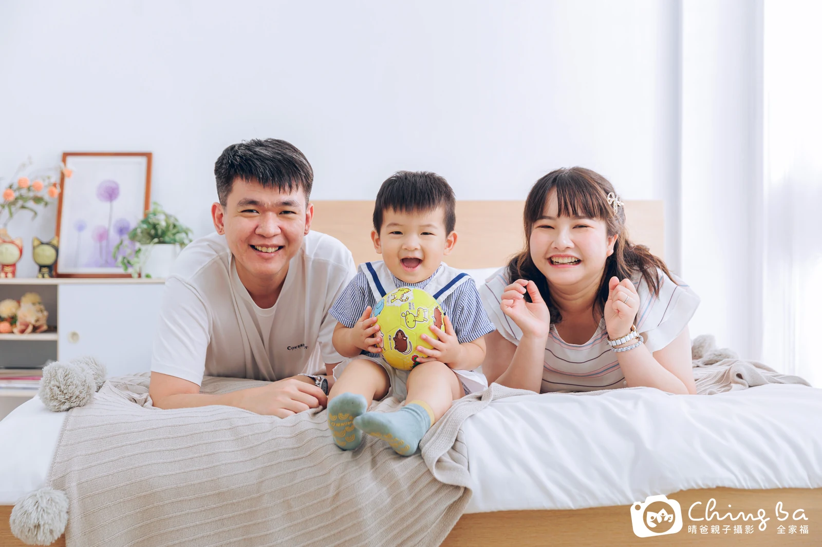 棚內親子寫真作品照|2025 年秋季|晴爸親子攝影