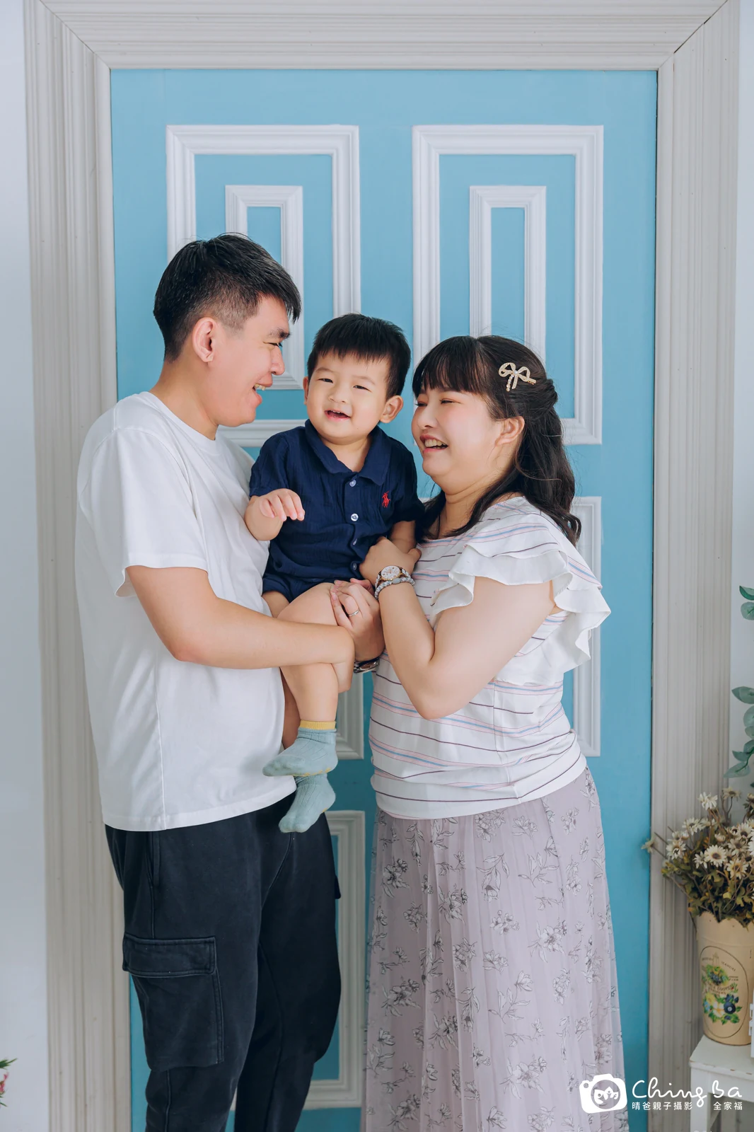 棚內親子寫真作品照|2025 年秋季|晴爸親子攝影
