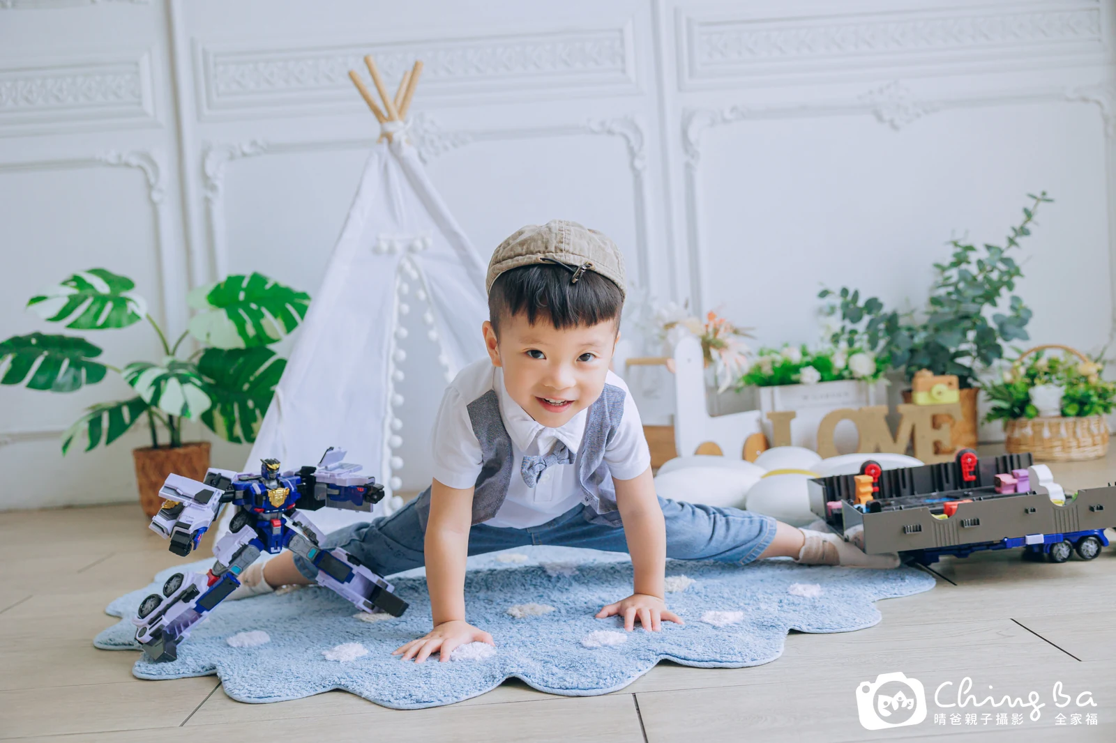 棚內親子寫真作品照｜2026 年夏季｜晴爸親子攝影