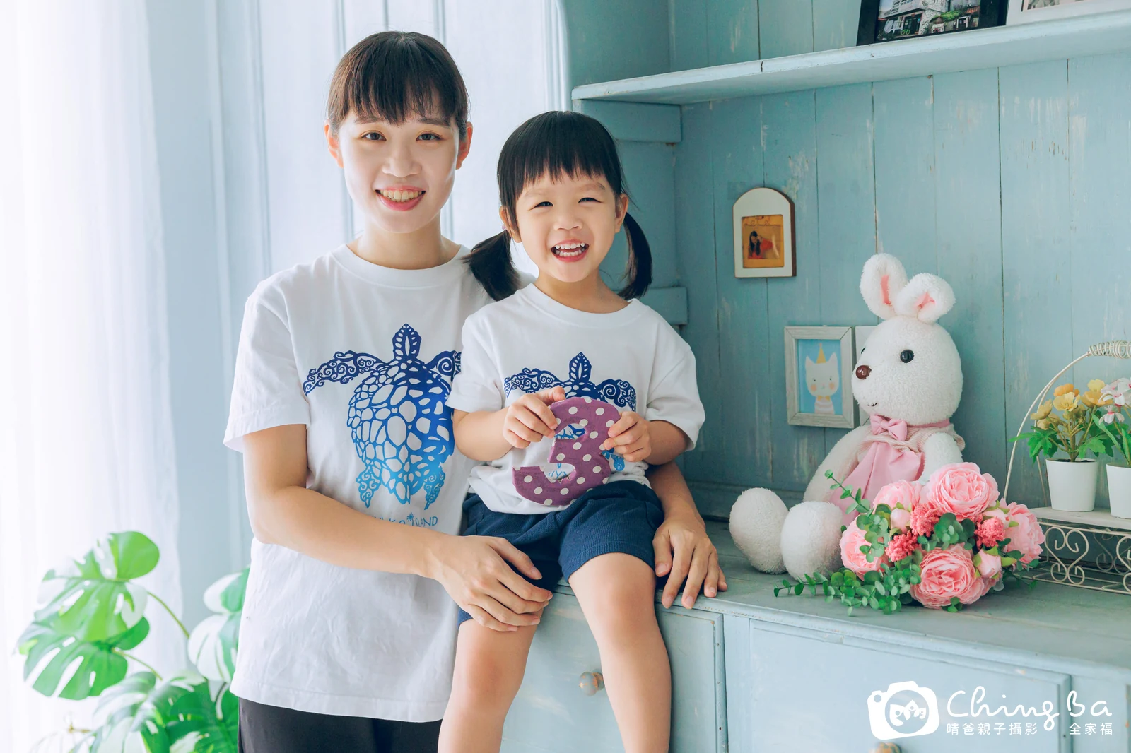 棚內親子寫真作品照｜2026 年夏季｜晴爸親子攝影